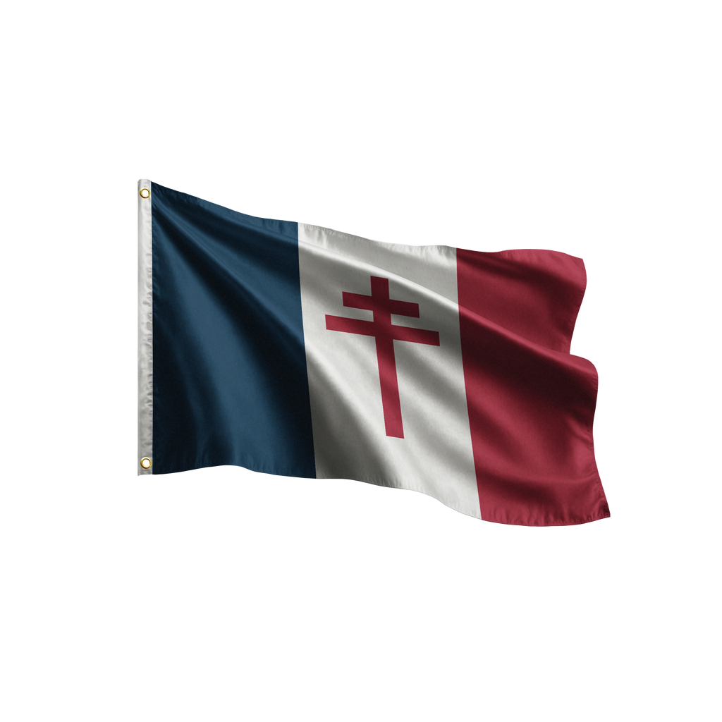 Drapeau Français - Croix de Lorraine